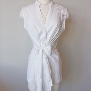 Beautiful Bow Tie Business Blouse